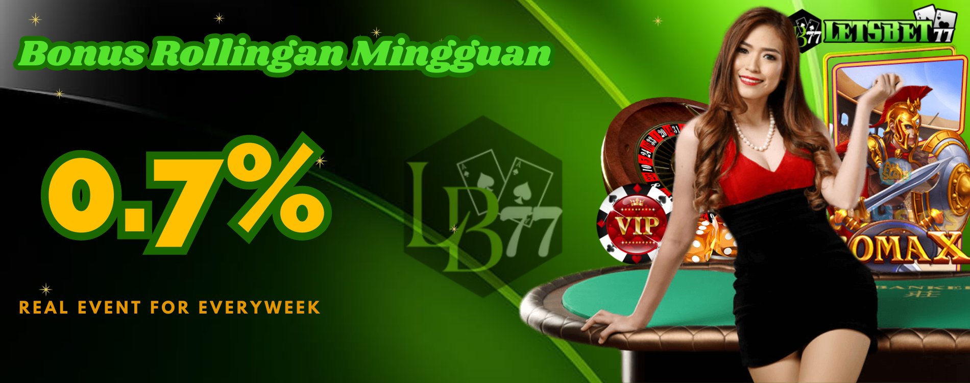 Bonus Rollingan Mingguan 10%